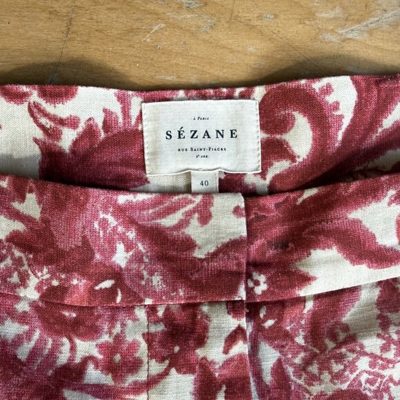 Sezane Norma Skirt Magda Print midi pencil skirt floral - Picture 3 of 4